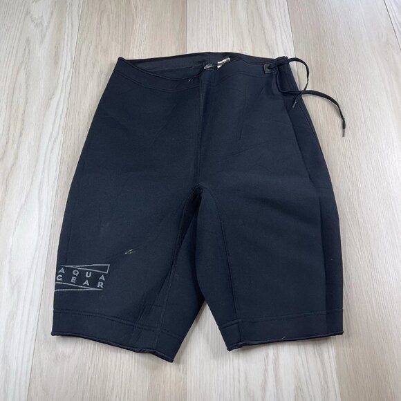 Vintage Nike Aqua Gear Neoprene Shorts Swim Trunks Men’s Size XL Black - Picture 1 of 12